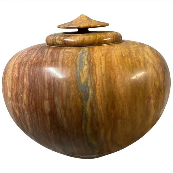 North Green Alabaster Cremation Urn